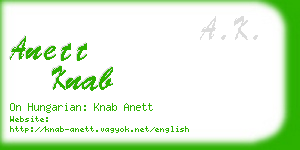 anett knab business card